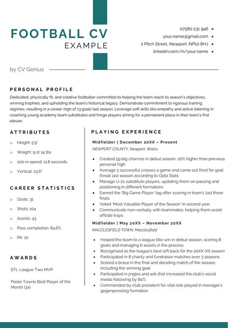 england premiership|Professional CV for Football Players .